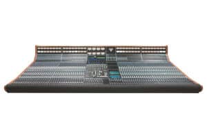 api axs legacy recording console on white background facing sideways